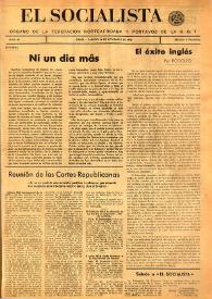 El Socialista (Argel). Núm. 40, 24 de noviembre de 1945 | Biblioteca Virtual Miguel de Cervantes