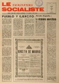 Le Nouveau Socialiste. 4e Année, numéro 72, mardi 15 avril 1975 | Biblioteca Virtual Miguel de Cervantes