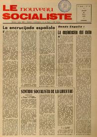 Le Nouveau Socialiste. 4e Année, numéro 75, samedi 31 mai 1975 | Biblioteca Virtual Miguel de Cervantes