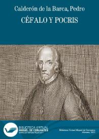 Céfalo y Pocris / Pedro Calderón de la Barca | Biblioteca Virtual Miguel de Cervantes