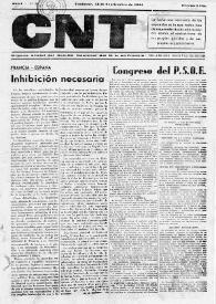 CNT : Órgano Oficial del Comité Nacional del Movimiento Libertario en Francia [Primera época]. Año I, núm. 3, 28 de septiembre de 1944 | Biblioteca Virtual Miguel de Cervantes