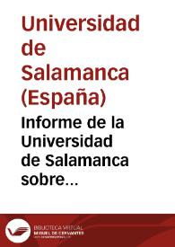 Informe de la Universidad de Salamanca sobre el proyecto del Código Penal, que van á discutir las Cortes estraordinarias [sic]. Parte primera | Biblioteca Virtual Miguel de Cervantes