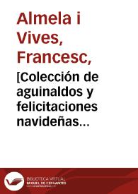 [Colección de aguinaldos y felicitaciones navideñas del siglo XIX] | Biblioteca Virtual Miguel de Cervantes