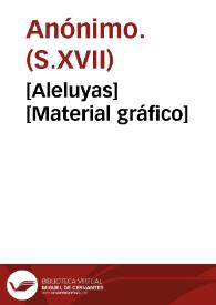 [Aleluyas] [Material gráfico] | Biblioteca Virtual Miguel de Cervantes