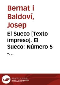 El Sueco [Texto impreso]. Número 5 - Diumenche 3 de octubre 1847 | Biblioteca Virtual Miguel de Cervantes