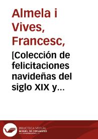 [Colección de felicitaciones navideñas del siglo XIX y XX] | Biblioteca Virtual Miguel de Cervantes