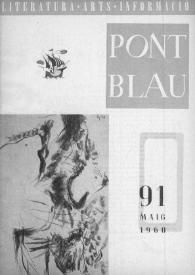 Pont blau : literatura, arts, informació. Any IX, núm. 91, maig del 1960 | Biblioteca Virtual Miguel de Cervantes