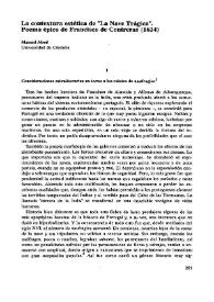 La contextura estética de "La Nave Trágica". Poema épico de Francisco de Contreras (1624) / Manuel Abad | Biblioteca Virtual Miguel de Cervantes