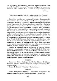 Nota muy breve a una antología del cante / Fernando Quiñones | Biblioteca Virtual Miguel de Cervantes