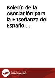 Boletín de la Asociación para la Enseñanza del Español como Lengua Extranjera. Núm. 51, noviembre de 2014 | Biblioteca Virtual Miguel de Cervantes