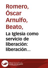 Liberación comunitaria | Biblioteca Virtual Miguel de Cervantes