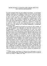 Pedro Alonso, un ejemplo del poder creativo de Juan Ruiz de Alarcón / Alva V. Ebersole | Biblioteca Virtual Miguel de Cervantes