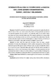 Introducción al cine de ficción sobre la guerra civil como género cinematográfico. Terror, historia y melodrama / Jorge Nieto Ferrando | Biblioteca Virtual Miguel de Cervantes