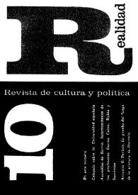 Realidad : revista de cultura y política. Núm. 10, junio 1966 | Biblioteca Virtual Miguel de Cervantes