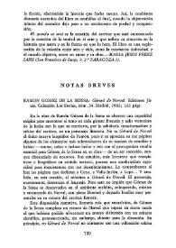 Notas breves / F. J. S. | Biblioteca Virtual Miguel de Cervantes