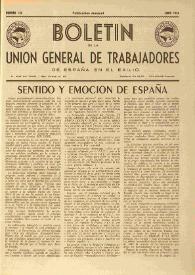 U.G.T. : Boletín de la Unión General de Trabajadores de España en Francia. Núm. 116, junio de 1954 | Biblioteca Virtual Miguel de Cervantes