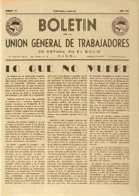 U.G.T. : Boletín de la Unión General de Trabajadores de España en Francia. Núm. 117, julio de 1954 | Biblioteca Virtual Miguel de Cervantes