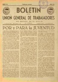 U.G.T. : Boletín de la Unión General de Trabajadores de España en Francia. Núm. 123, enero de 1955 | Biblioteca Virtual Miguel de Cervantes