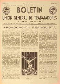 U.G.T. : Boletín de la Unión General de Trabajadores de España en Francia. Núm. 124, febrero de 1955 | Biblioteca Virtual Miguel de Cervantes