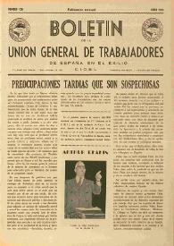 U.G.T. : Boletín de la Unión General de Trabajadores de España en Francia. Núm. 128, junio de 1955 | Biblioteca Virtual Miguel de Cervantes