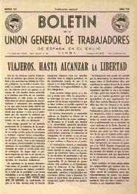 U.G.T. : Boletín de la Unión General de Trabajadores de España en Francia. Núm. 152, junio de 1957 | Biblioteca Virtual Miguel de Cervantes