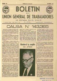 U.G.T. : Boletín de la Unión General de Trabajadores de España en Francia. Núm. 158, diciembre de 1957 | Biblioteca Virtual Miguel de Cervantes