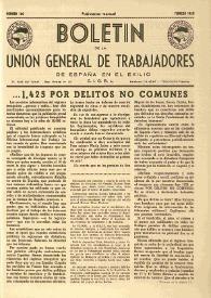 U.G.T. : Boletín de la Unión General de Trabajadores de España en Francia. Núm. 160, febrero de 1958 | Biblioteca Virtual Miguel de Cervantes