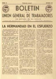 U.G.T. : Boletín de la Unión General de Trabajadores de España en Francia. Núm. 167, septiembre de 1958 | Biblioteca Virtual Miguel de Cervantes