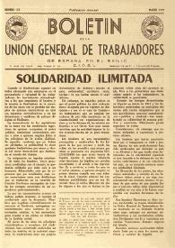 U.G.T. : Boletín de la Unión General de Trabajadores de España en Francia. Núm. 173, marzo de 1959 | Biblioteca Virtual Miguel de Cervantes