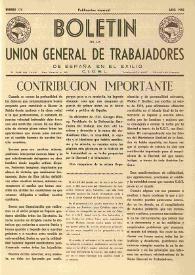 U.G.T. : Boletín de la Unión General de Trabajadores de España en Francia. Núm. 174, abril de 1959 | Biblioteca Virtual Miguel de Cervantes