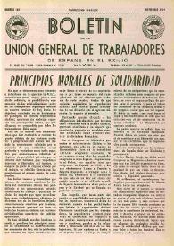 U.G.T. : Boletín de la Unión General de Trabajadores de España en Francia. Núm. 181, noviembre de 1959 | Biblioteca Virtual Miguel de Cervantes