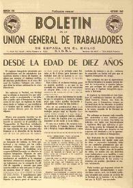 U.G.T. : Boletín de la Unión General de Trabajadores de España en Francia. Núm. 192, octubre de 1960 | Biblioteca Virtual Miguel de Cervantes