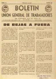 U.G.T. : Boletín de la Unión General de Trabajadores de España en Francia. Núm. 194, diciembre de 1960 | Biblioteca Virtual Miguel de Cervantes