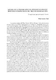 Los mss. de la primera serie de "Episodios nacionales". Hipótesis interpretativa del proceso de redacción / Pilar Esterán Abad | Biblioteca Virtual Miguel de Cervantes