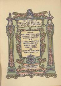 Sybil or The two nations. Volume I / by Benjamin Disraeli, Earl of Beaconsfield | Biblioteca Virtual Miguel de Cervantes