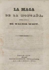 La maga de la montaña. Novela inédita / novela inédita de Walter Scott | Biblioteca Virtual Miguel de Cervantes