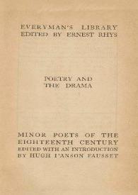 Minor poets of the Eighteenth-century: Thomas Parnell, Matthew Green, John Dyer, William Collins, Anne, Countess of Winchilsea | Biblioteca Virtual Miguel de Cervantes