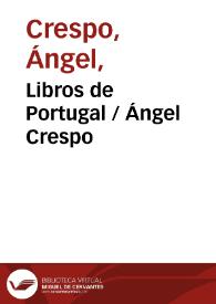 Cuadernos Hispanoamericanos, núm. 132 (diciembre de 1960). Libros de Portugal / Ángel Crespo | Biblioteca Virtual Miguel de Cervantes