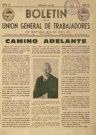 U.G.T. : Boletín de la Unión General de Trabajadores de España en Francia. Núm. 195, enero de 1961 | Biblioteca Virtual Miguel de Cervantes