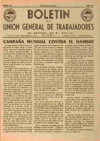 U.G.T. : Boletín de la Unión General de Trabajadores de España en Francia. Núm. 198, abril de 1961 | Biblioteca Virtual Miguel de Cervantes