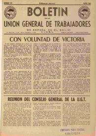 U.G.T. : Boletín de la Unión General de Trabajadores de España en Francia. Núm. 199, mayo de 1961 | Biblioteca Virtual Miguel de Cervantes