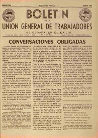 U.G.T. : Boletín de la Unión General de Trabajadores de España en Francia. Núm. 202, agosto de 1961 | Biblioteca Virtual Miguel de Cervantes