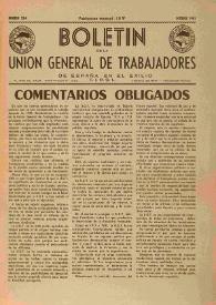 U.G.T. : Boletín de la Unión General de Trabajadores de España en Francia. Núm. 204, octubre de 1961 | Biblioteca Virtual Miguel de Cervantes