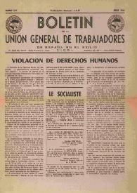 U.G.T. : Boletín de la Unión General de Trabajadores de España en Francia. Núm. 207, enero de 1962 | Biblioteca Virtual Miguel de Cervantes