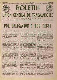 U.G.T. : Boletín de la Unión General de Trabajadores de España en Francia. Núm. 208, febrero de 1962 | Biblioteca Virtual Miguel de Cervantes