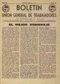 U.G.T. : Boletín de la Unión General de Trabajadores de España en Francia. Núm. 209, marzo de 1962 | Biblioteca Virtual Miguel de Cervantes