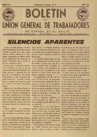 U.G.T. : Boletín de la Unión General de Trabajadores de España en Francia. Núm. 212, junio de 1962 | Biblioteca Virtual Miguel de Cervantes