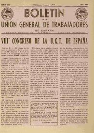 U.G.T. : Boletín de la Unión General de Trabajadores de España en Francia. Núm. 213, julio de 1962 | Biblioteca Virtual Miguel de Cervantes