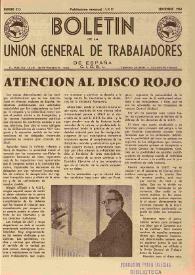 U.G.T. : Boletín de la Unión General de Trabajadores de España en Francia. Núm. 215, septiembre de 1962 | Biblioteca Virtual Miguel de Cervantes