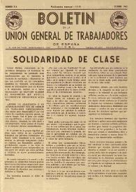 U.G.T. : Boletín de la Unión General de Trabajadores de España en Francia. Núm. 216, octubre de 1962 | Biblioteca Virtual Miguel de Cervantes